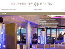 Tablet Screenshot of canterbury-designs.com